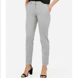 Express Columnist Ankle Mid Rise Pants in Gray - Stretch Size 0R - 0 Regular